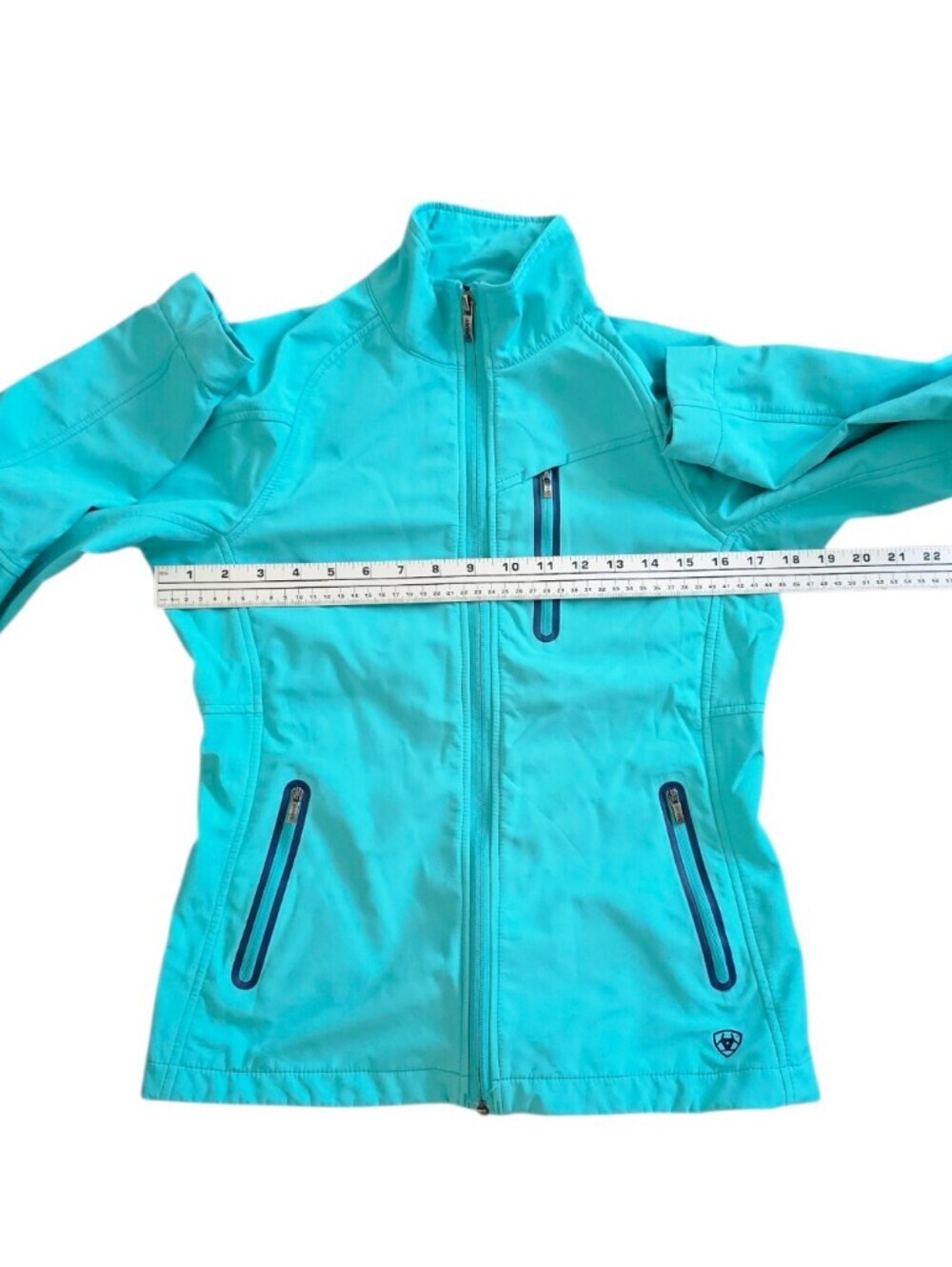 Ariat Women's Turquoise Zip-Front Vivid Softshell Jacket Size S - Picture 6 of 7